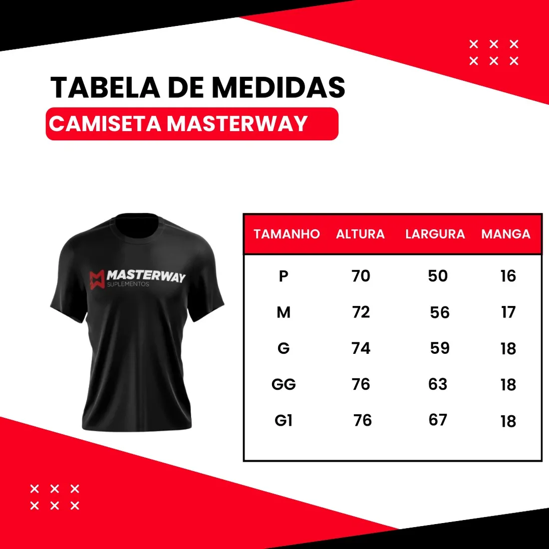 Camiseta Masculina Elite | Tecido Leve | Masterway