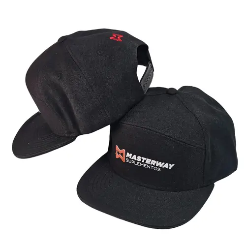 Boné Masterway | Preto Aba Reta 
