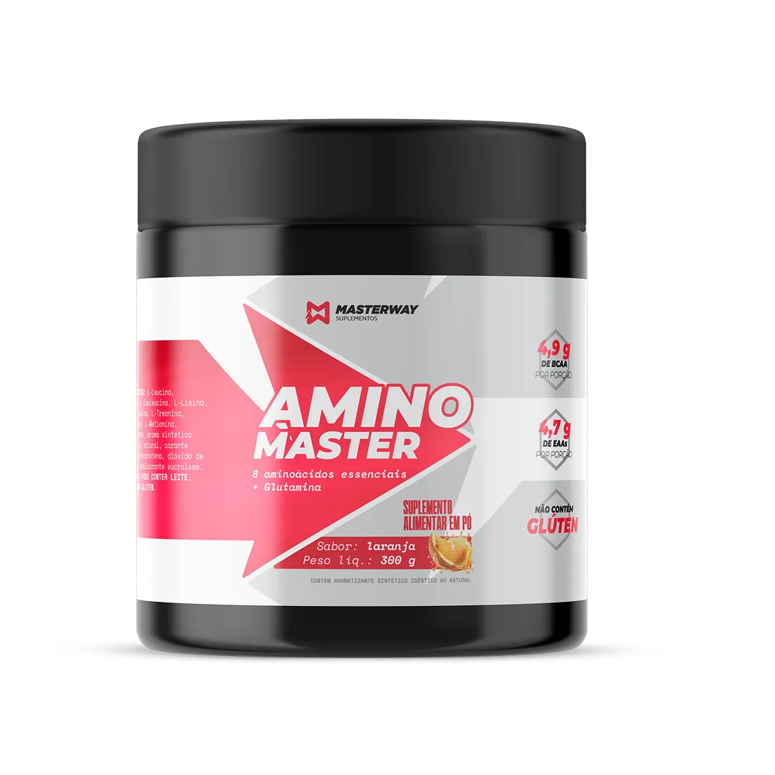 8 Aminoácidos Essenciais Amino Master 300g | Masterway