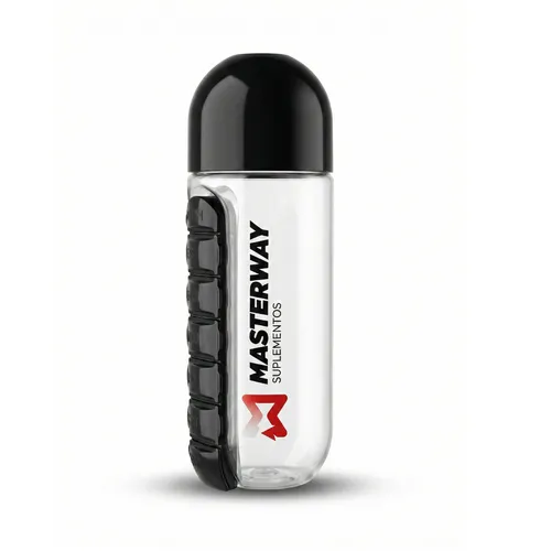 Garrafa com porta cápsulas - Masterway Suplementos