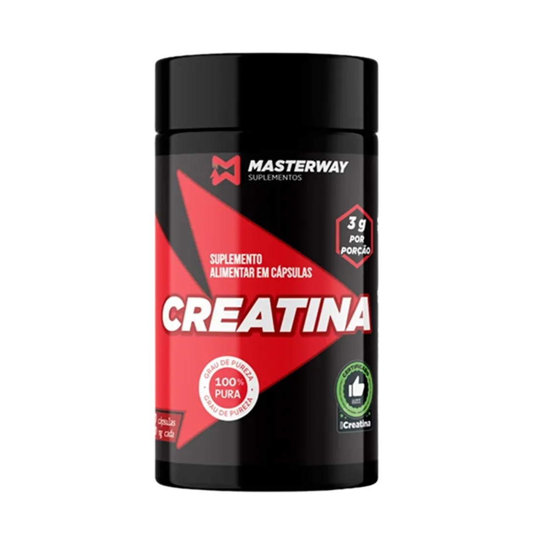 Creatina em Cápsula 100% Pura | Masterway