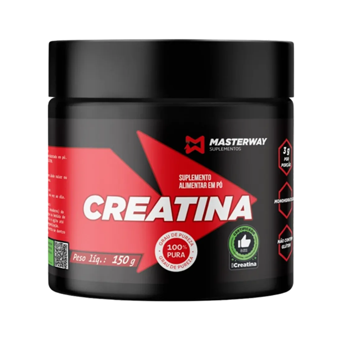 Creatina 150g 100% Pura | Masterway Suplementos