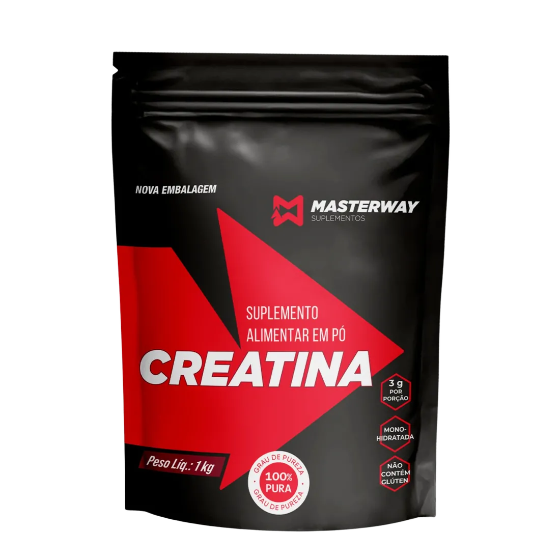 Creatina 1kg 100% Pura | Masterway Suplementos