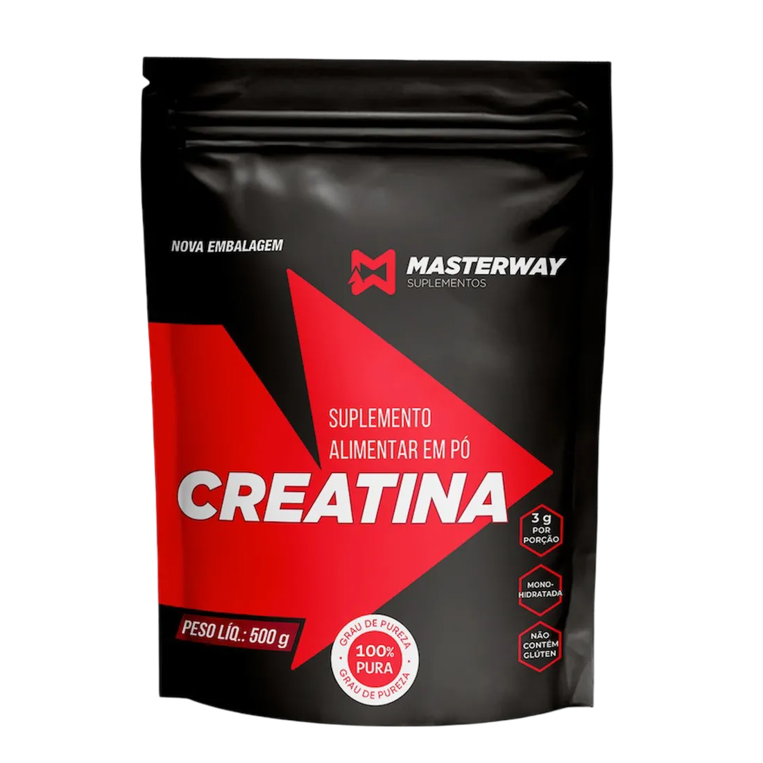 Creatina 500g 100% Pura | Masterway Suplementos