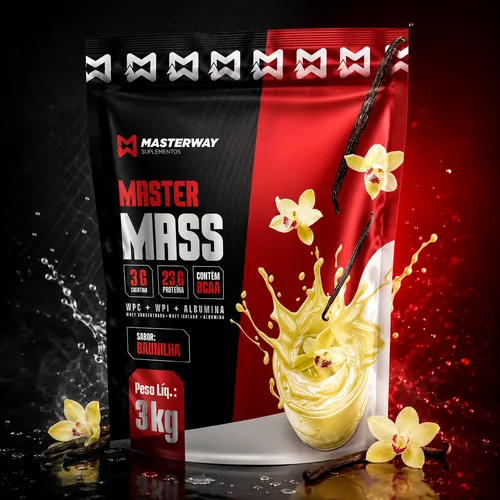 Master Mass Hipercalórico 3Kg - Masterway Suplementos