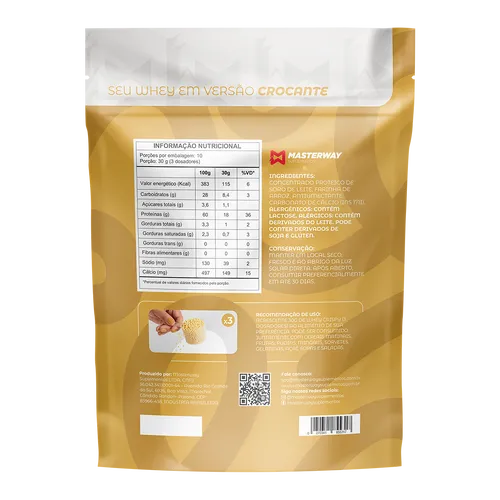 Whey Crispy 400g - Masterway Suplementos