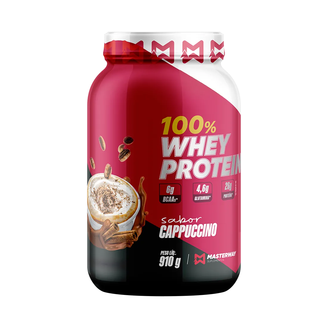 Whey Protein Concentrado Pote 910g | Masterway Suplementos