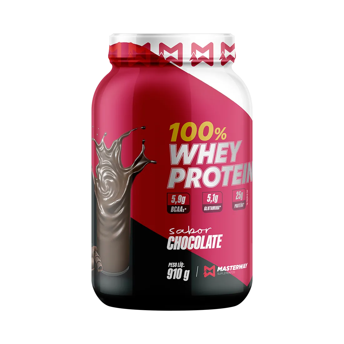 Whey Protein Concentrado Pote 910g | Masterway Suplementos