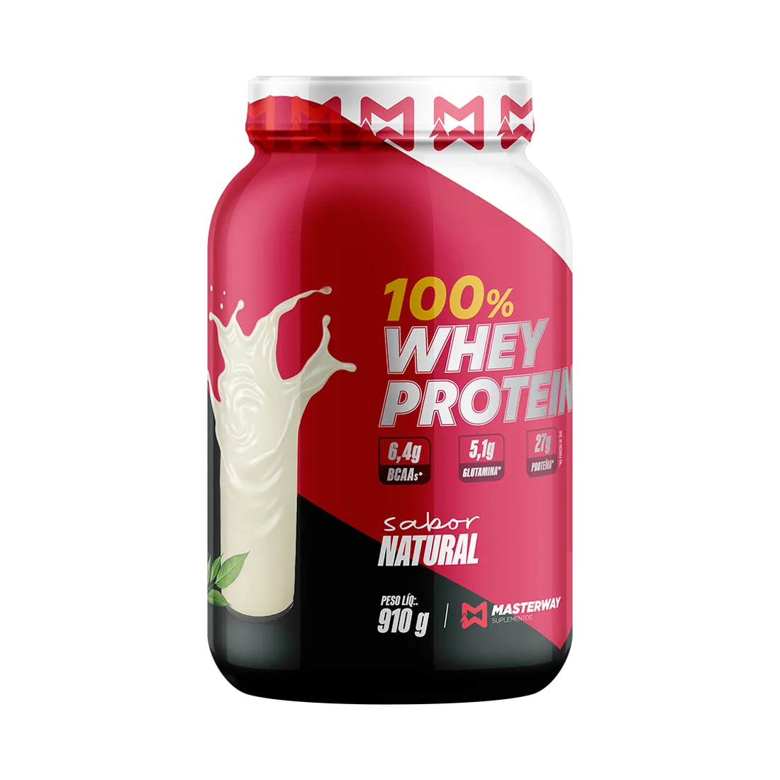 Whey Protein Concentrado Pote 910g | Masterway Suplementos