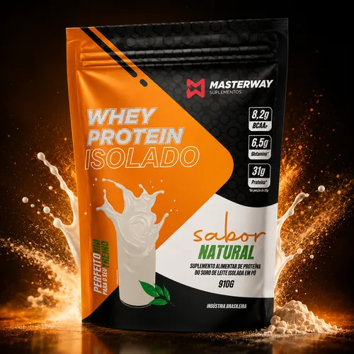 Whey Protein Isolado 910g - Masterway Suplementos