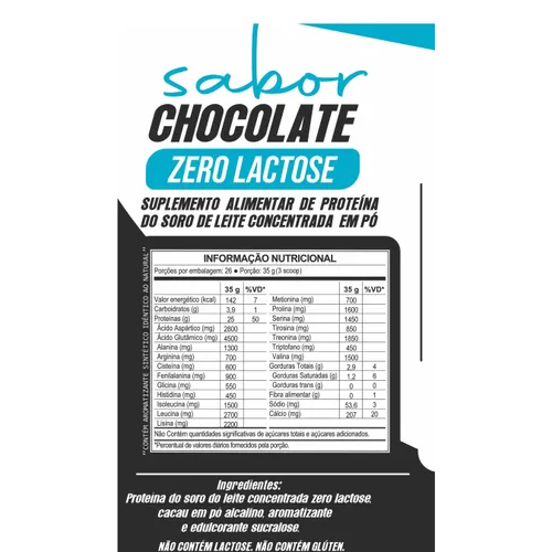 Whey Protein Zero Lactose 910g - Masterway Suplementos