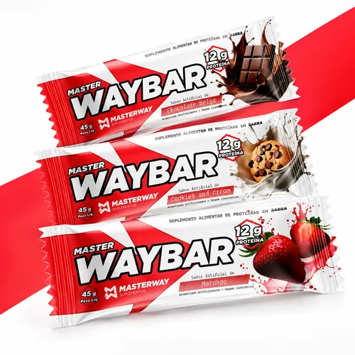 Barra de Proteína 45g (1 unidade) - Masterway Suplementos