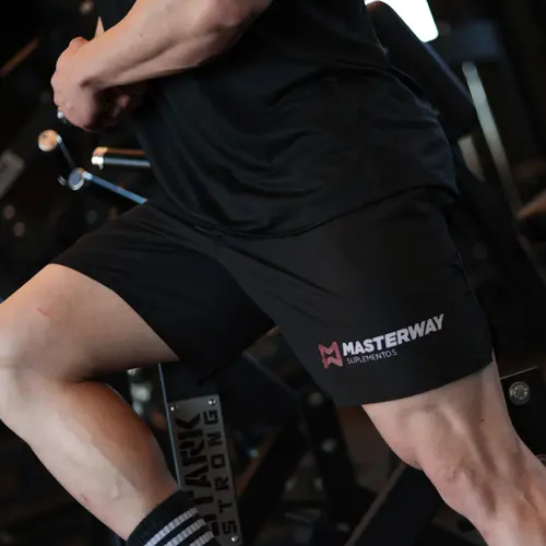 Bermuda Masculina Preta - Masterway Suplementos