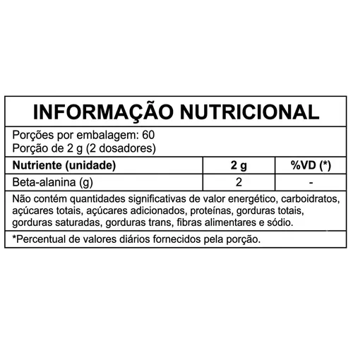 Beta-Alanina Em Pó - Masterway Suplementos