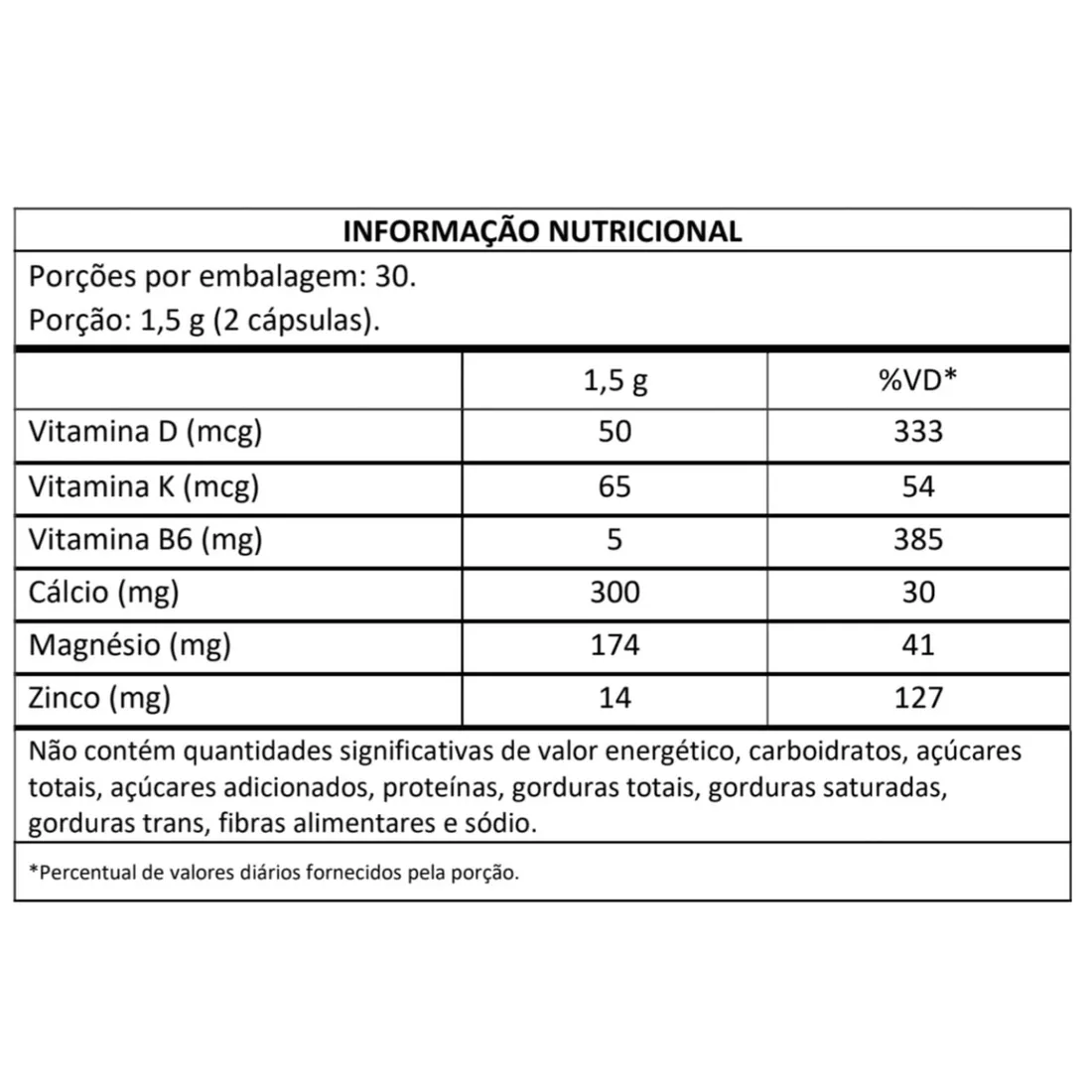 Cálcio MDK 60 Cápsulas | Masterway Suplementos
