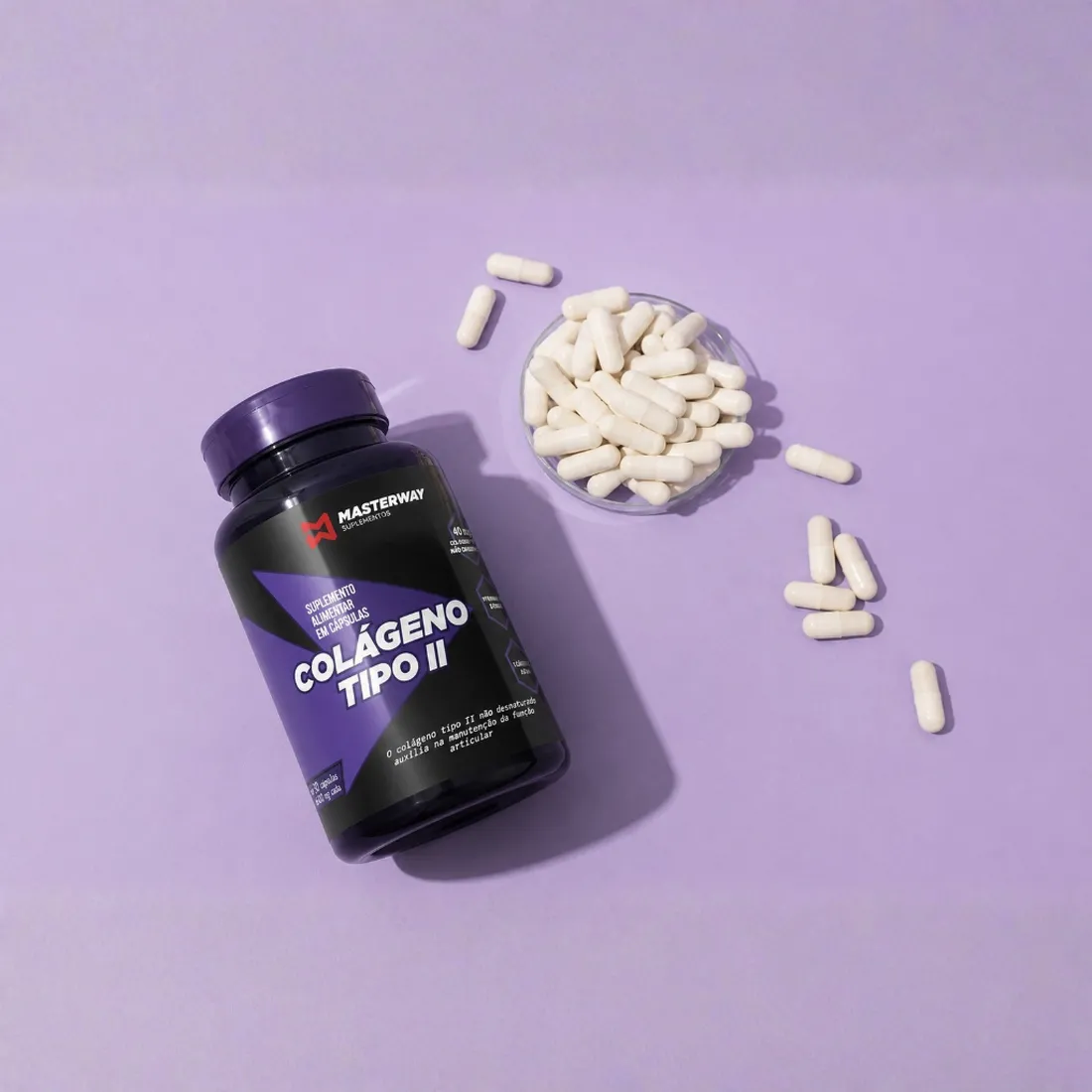 Colágeno Tipo II 30 Cápsulas | Masterway Suplementos