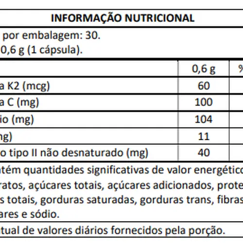 Colágeno Tipo II (30 caps) - Masterway Suplementos Colágeno Tipo II (30 caps) - Masterway Suplementos