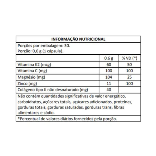 Colágeno Tipo II (30 caps) - Masterway Suplementos Colágeno Tipo II (30 caps) - Masterway Suplementos