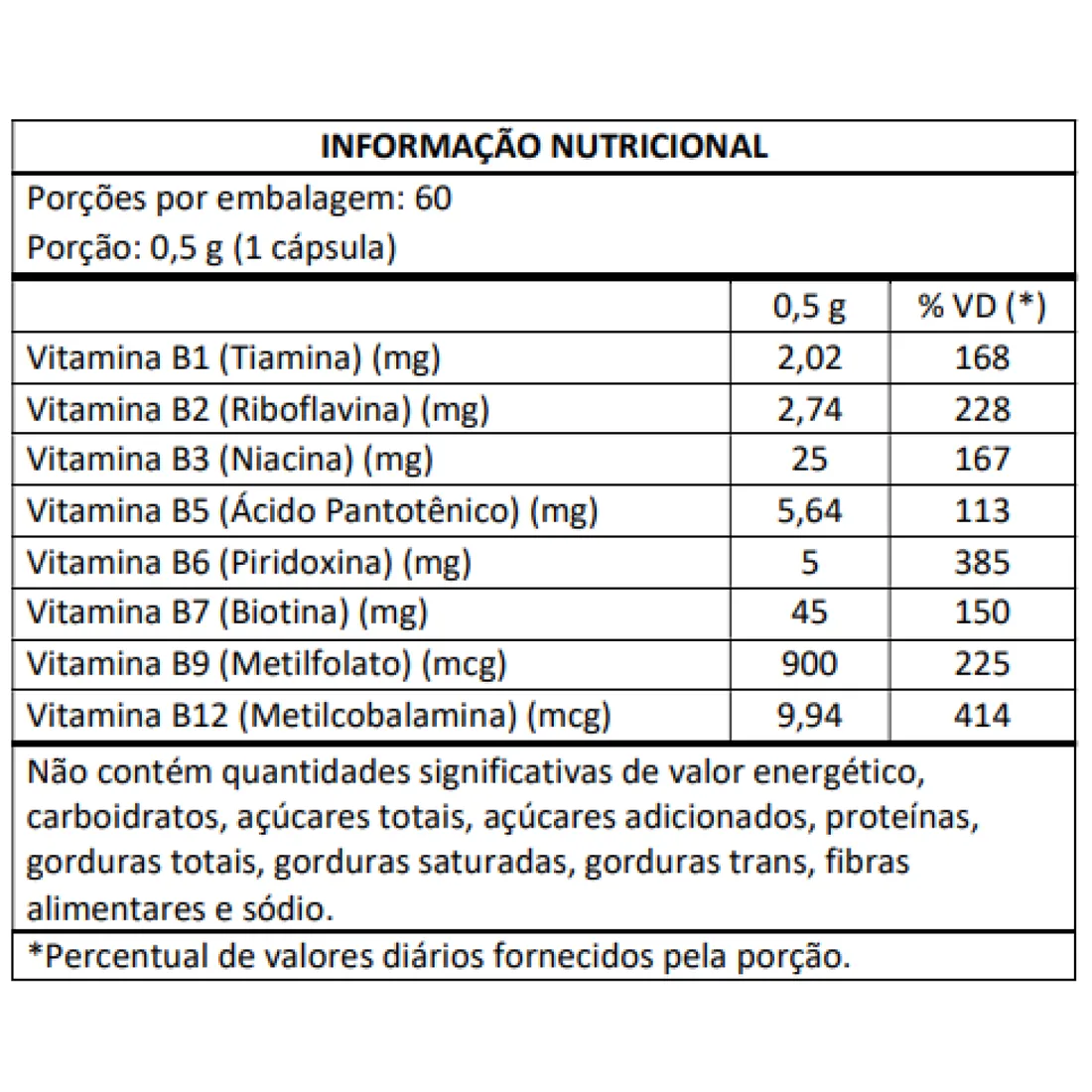 Complexo B Max 60 Cápsulas | Masterway Suplementos