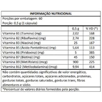 Complexo B Max 60 Cápsulas | Masterway Suplementos - imagem 2