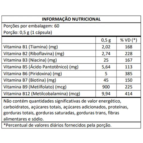 Complexo B Max (60 caps) - Masterway Suplementos Complexo B Max (60 caps) - Masterway Suplementos