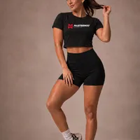 Cropped Feminino Preto | Estilo e Treino | Masterway - imagem 1