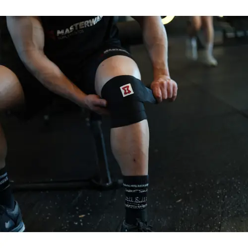 Faixa de Joelho Elástica Compressão - Masterway Suplementos
