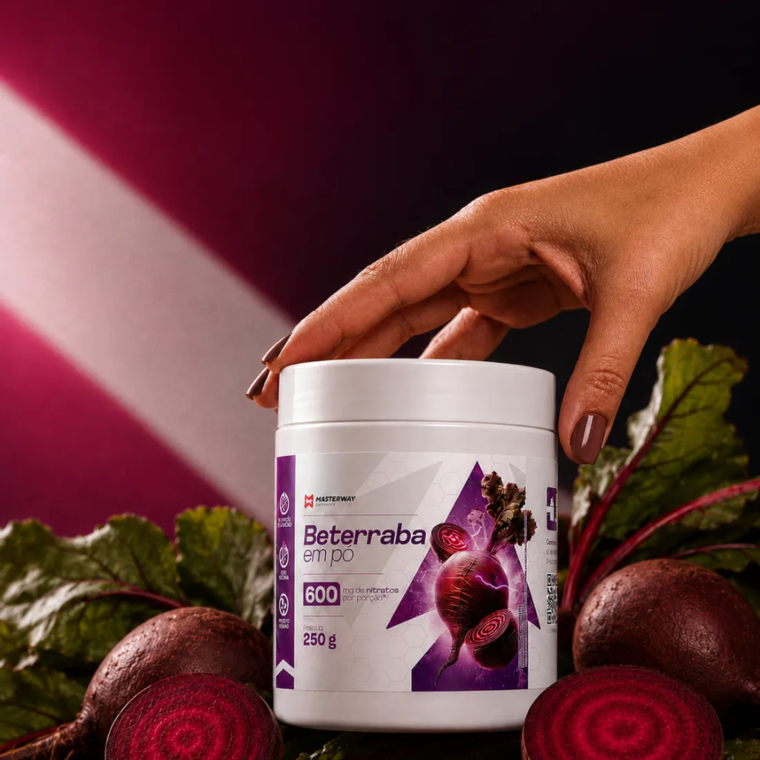 Nitrato de Beterraba 250g | Pré-Treino | Masterway