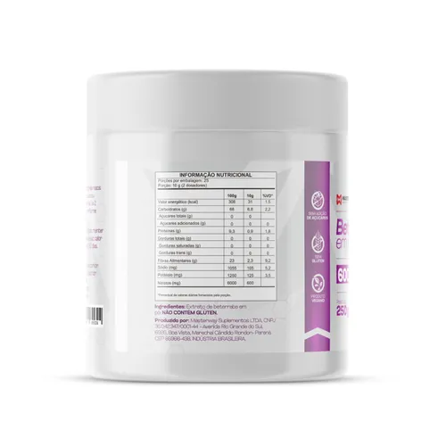 Nitrato de Beterraba 600NIT (250g) - Masterway Suplementos