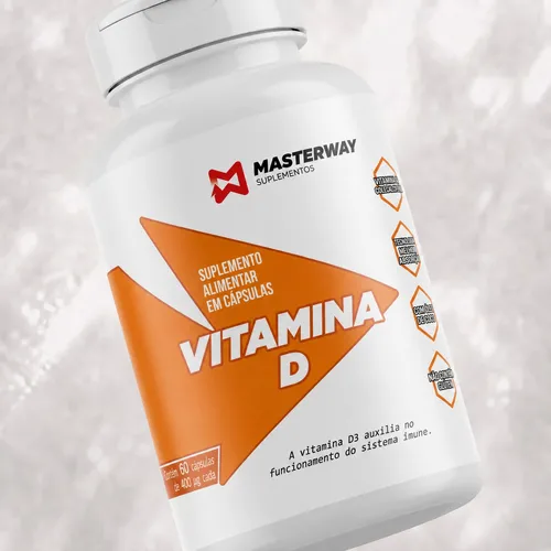 Vitamina D 2000UI (60 caps) - Masterway Suplementos