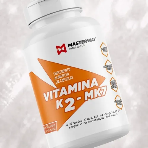 Vitamina K2 MK7 (60 caps) - Masterway Suplementos