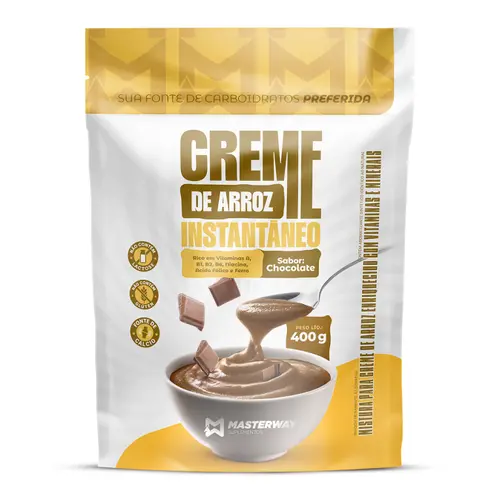 Creme de Arroz Instantâneo 400g - Masterway Suplementos Creme de Arroz Instantâneo 400g - Masterway Suplementos