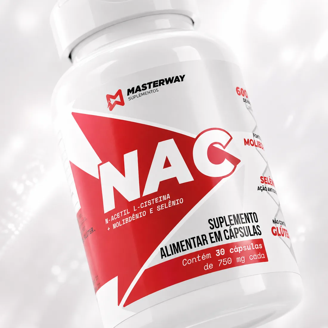 NAC N-Acetil L-Cisteína 600mg (30 Caps) | Masterway
