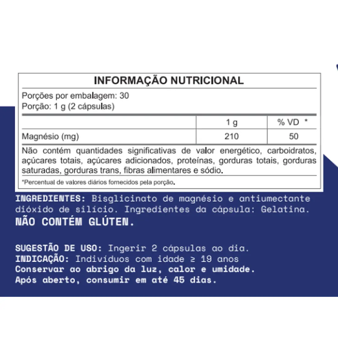 Magnésio QUELADO 60 CAPS - imagem 2