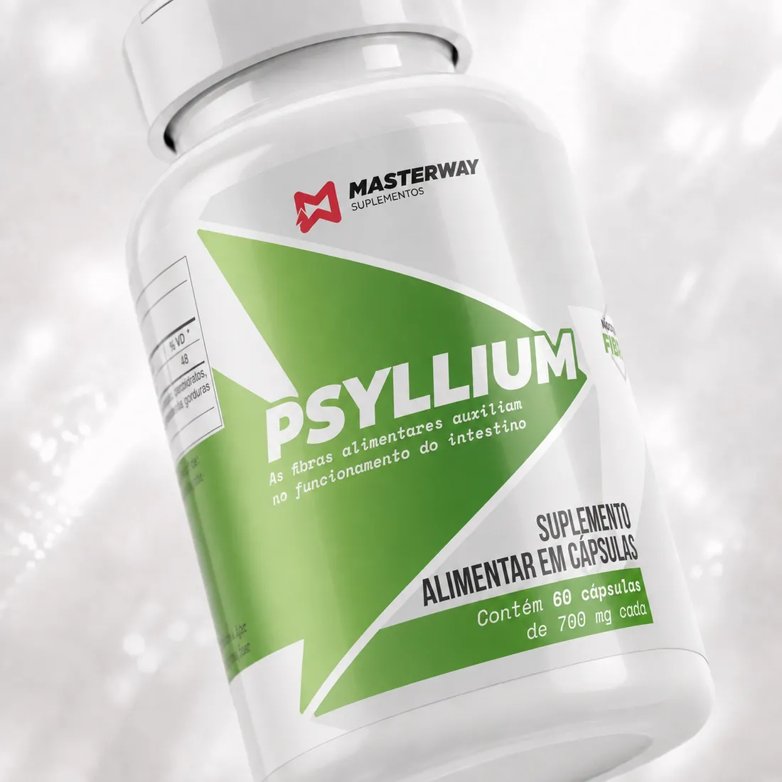 Psyllium em Cápsulas (60 Caps) | Fibra Masterway