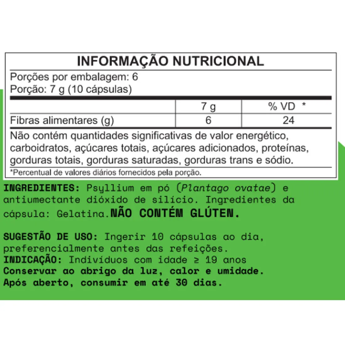 PSYLLIUM (Plantago Ovatae) 60 CAPS - imagem 2