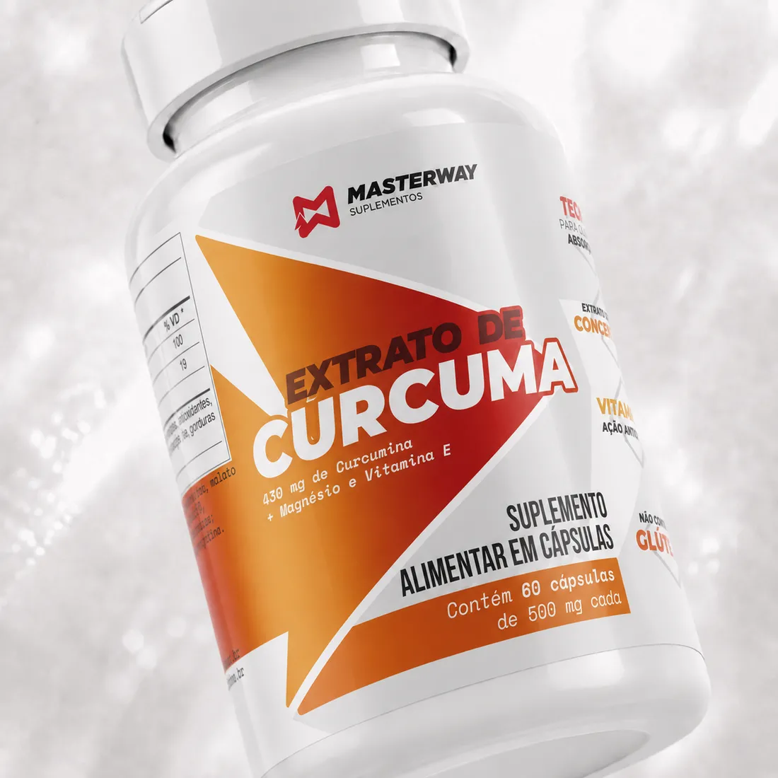 Extrato de Cúrcuma com TCM (60 Cápsulas) | Masterway