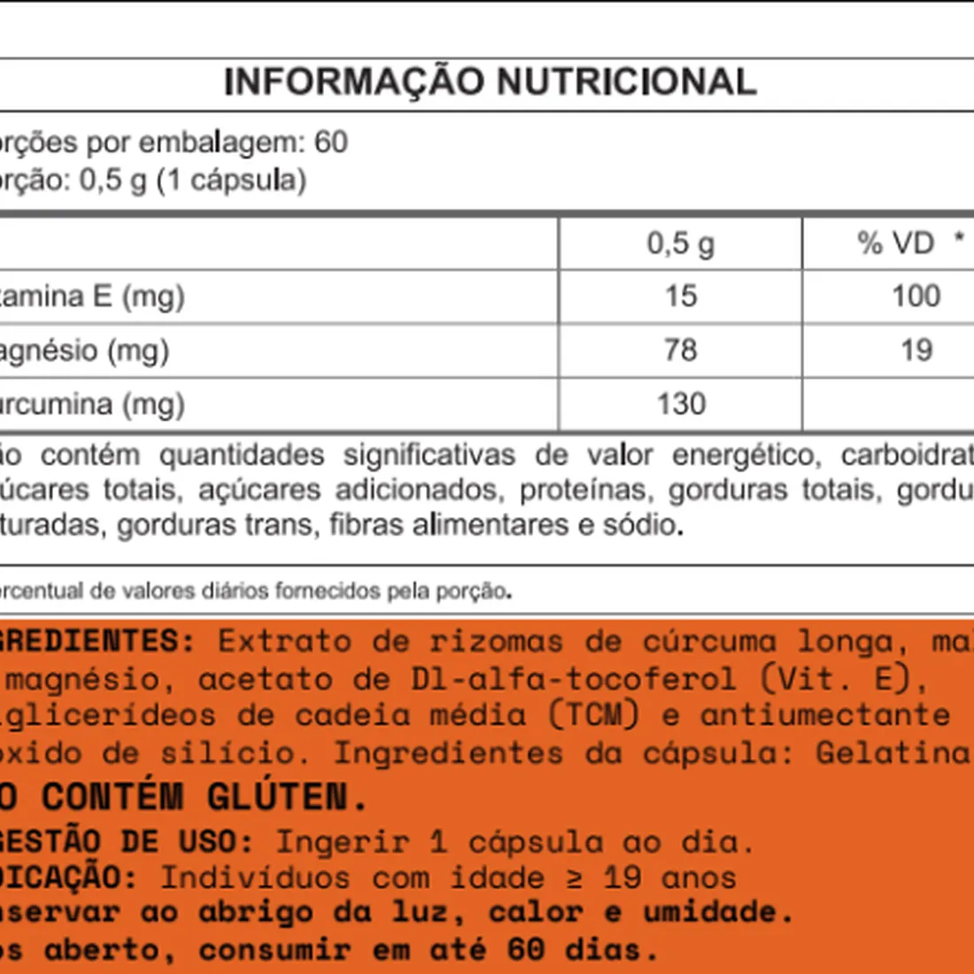 Extrato de Cúrcuma com TCM (60 Cápsulas) | Masterway