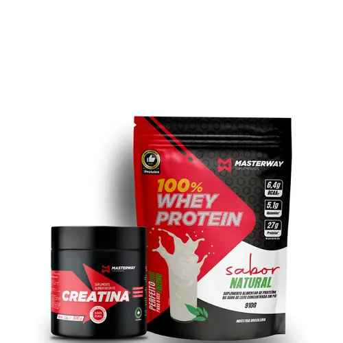 KIT COMEÇAR CERTO - Creatina 300g + Whey Concentrado 910g