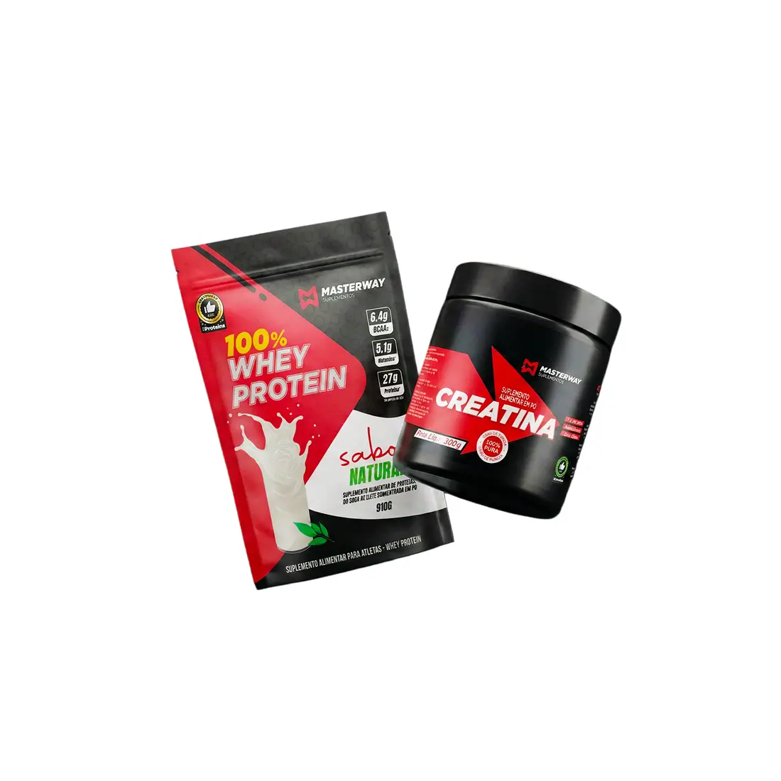 KIT COMEÇAR CERTO - Creatina 300g + Whey Concentrado 910g - imagem 1
