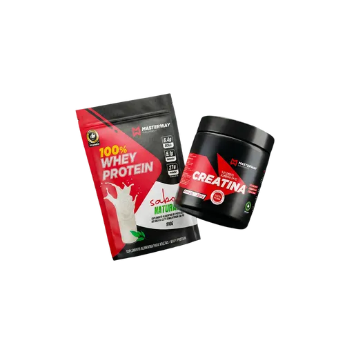 Creatina 300g + Whey Concentrado 910g  - KIT COMEÇAR CERTO