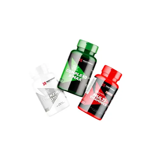 KIT ENERGIA DO DIA A DIA - Complexo B Max + Coenzima Q10 + Multivitamínico