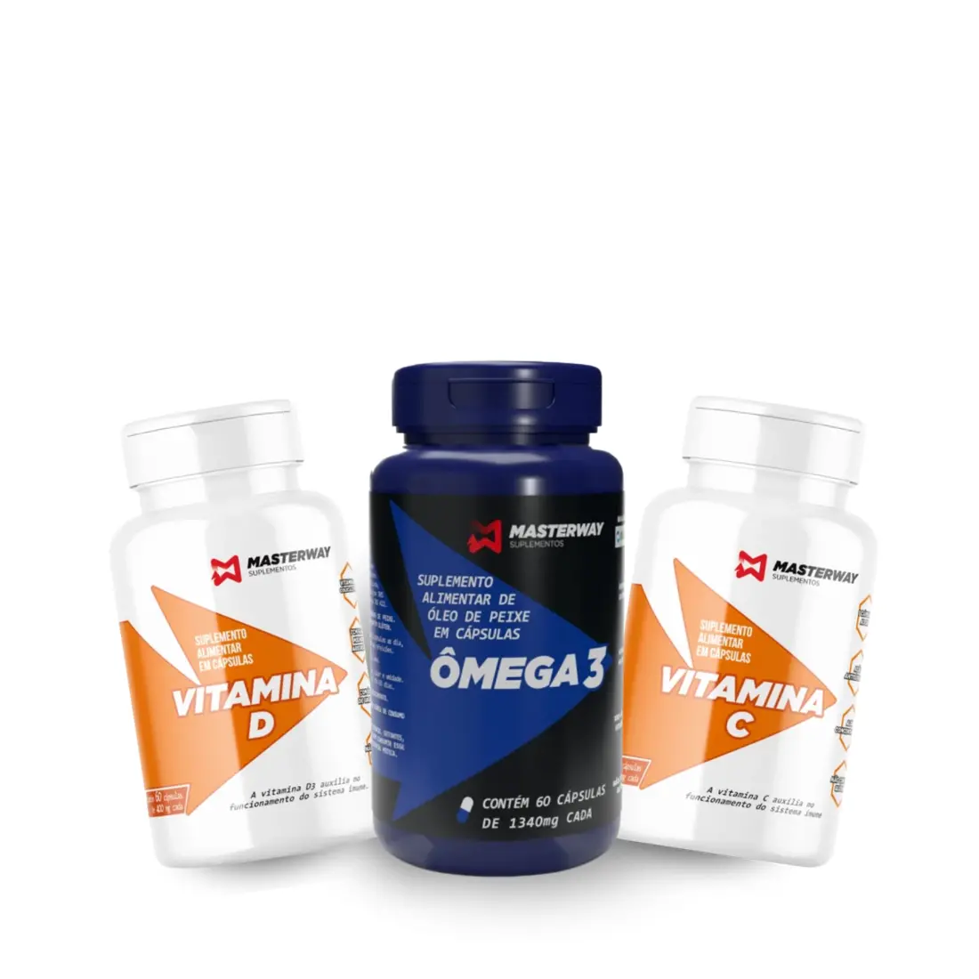 KIT IMUNIDADE - Vitamina C + Vitamina D + Ômega 3 - imagem 1
