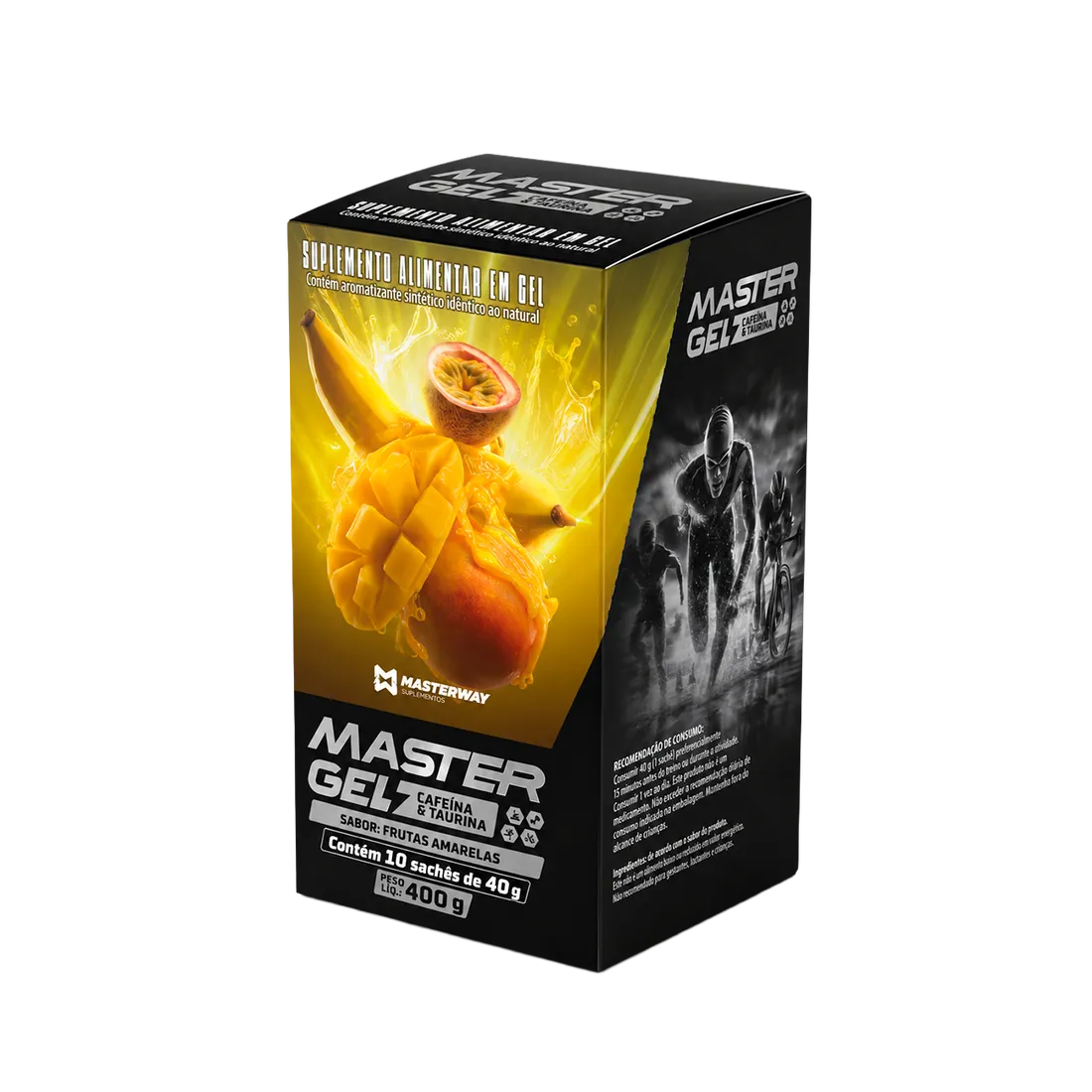 Master Gel Cafeína e Taurina Display | Masterway Suplementos