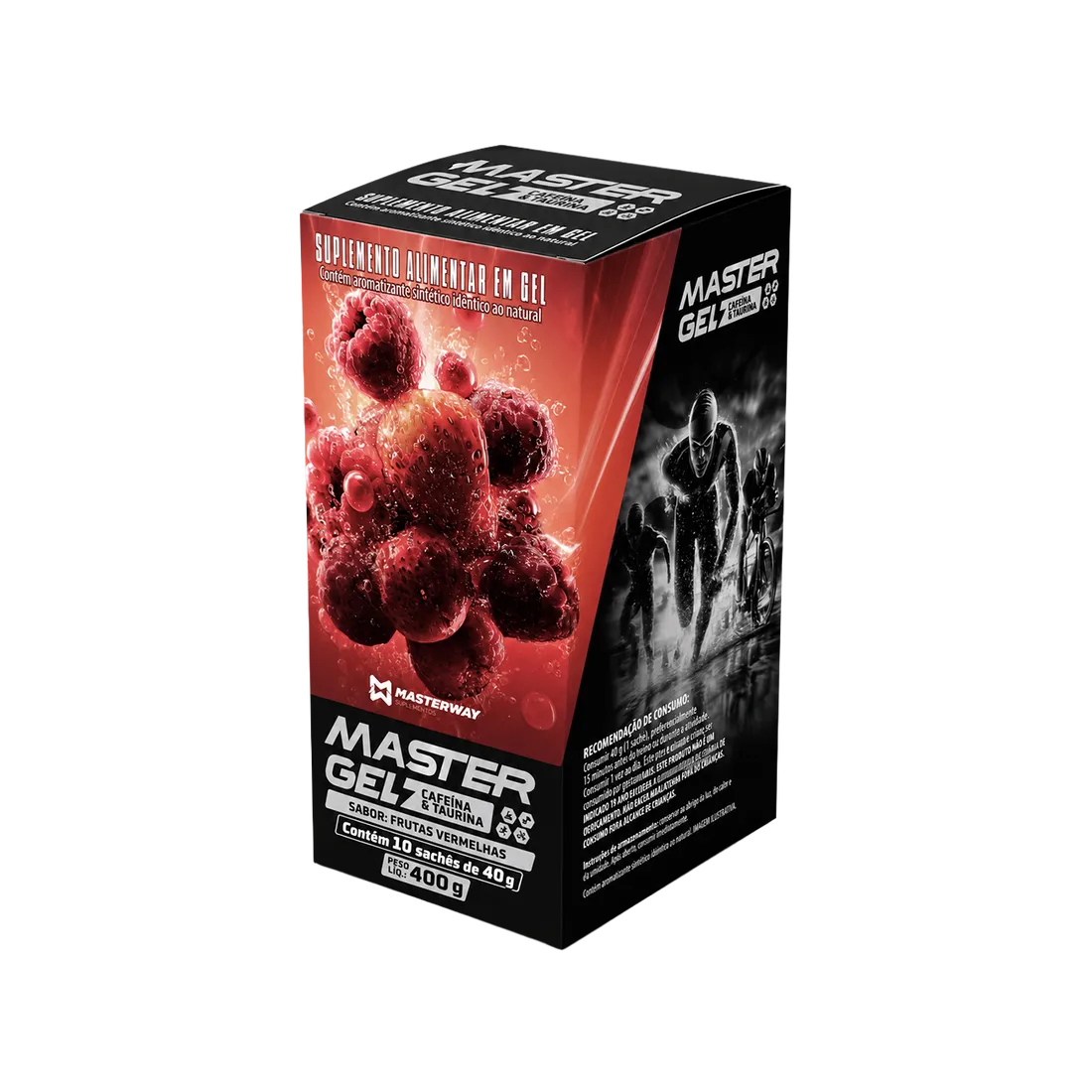 Master Gel Cafeína e Taurina Display | Masterway Suplementos