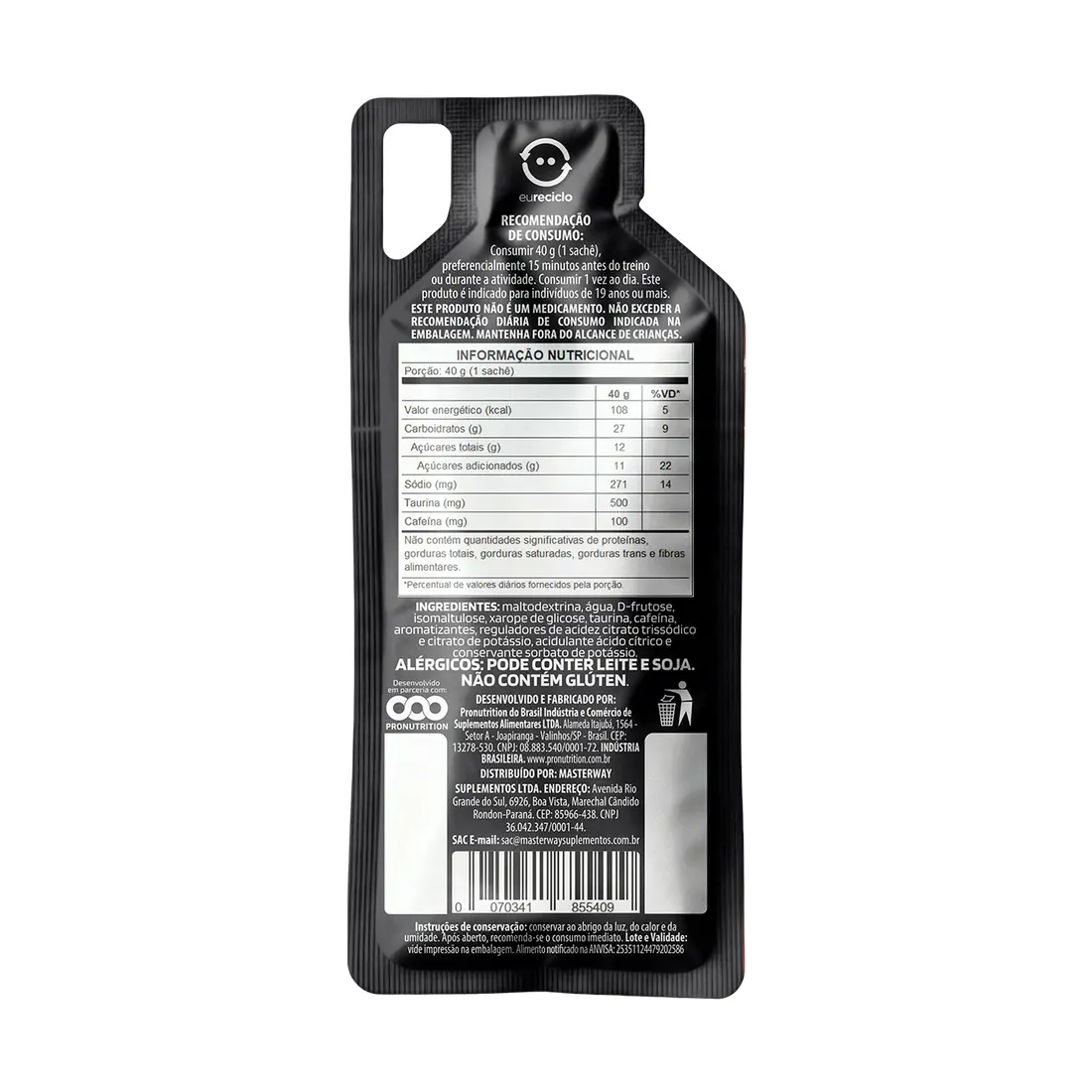 Master Gel Caf+Tau Display (10 Unid) - Energia e Foco | Masterway - imagem 3