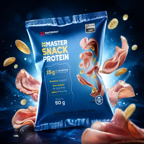 Master Snack Protein 50g Presunto - Masterway Suplementos