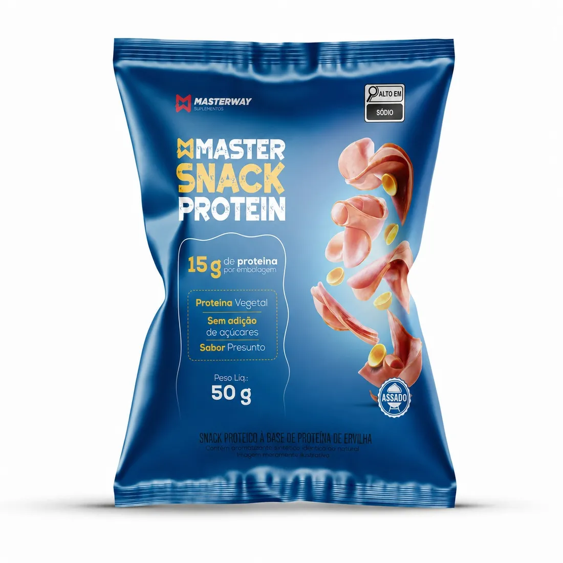 Master Snack Protein Sabor Presunto 50g | Masterway Suplementos