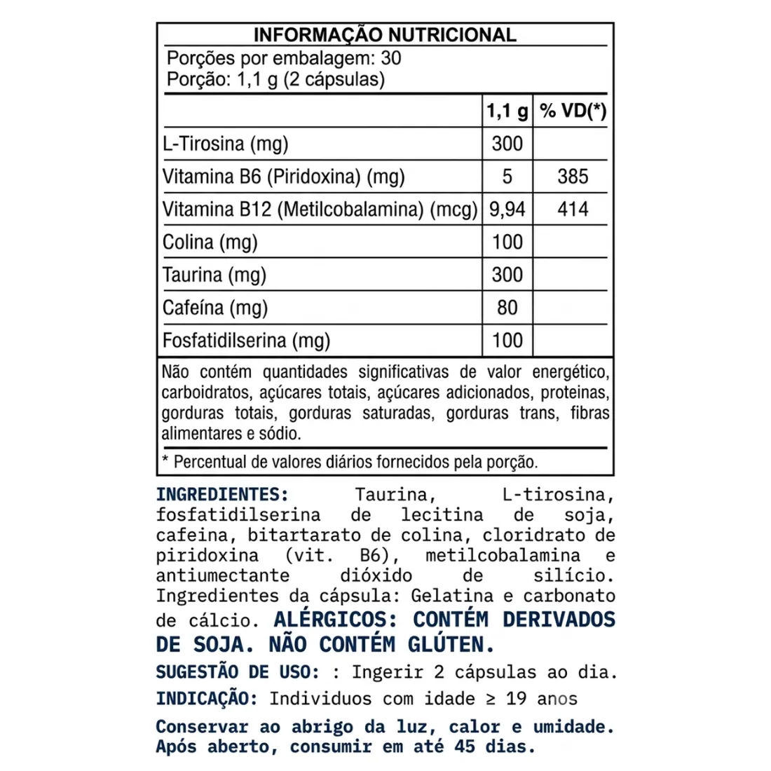 Master Focus - Suplemento Alimentar em Cápsulas | Foco e Performance Cognitiva