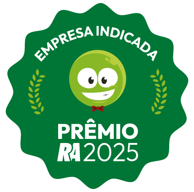 Selo premio empresa indicada Reclame aqui